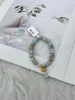 Turquoise, agate, tiger's eye, blue pattern, natural freshwater pearl bracelet, beads, versatile, high-end, layered, light luxury bracelet details Picture